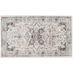 Rugease Medallion Accent Rug, 20 in x 34 in, Green