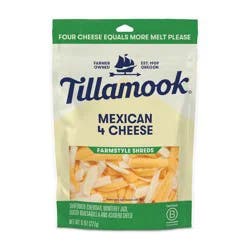 Tillamook Farmstyle Shreds Mexican 4 Cheese Cheese 8 oz