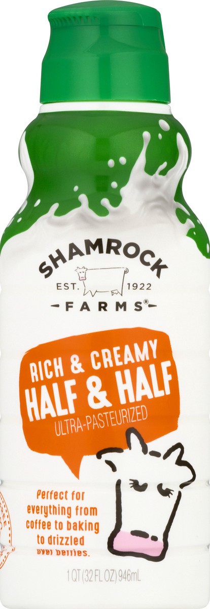 slide 6 of 9, Shamrock Farms Half and Half 1 qt, 