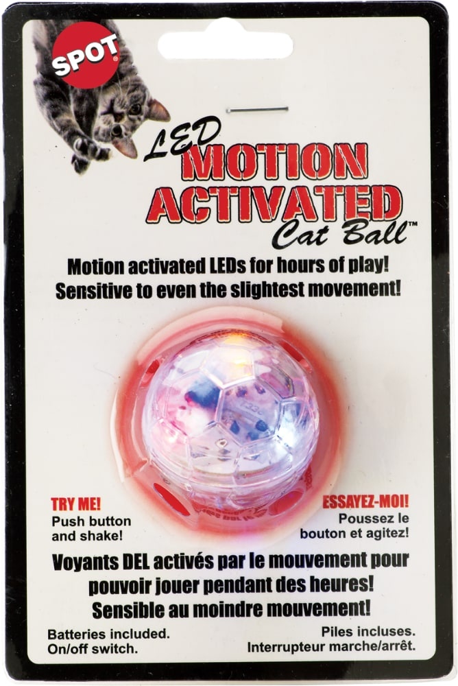 slide 1 of 1, SPOT LED Motion Activated Cat Ball, 1 ct