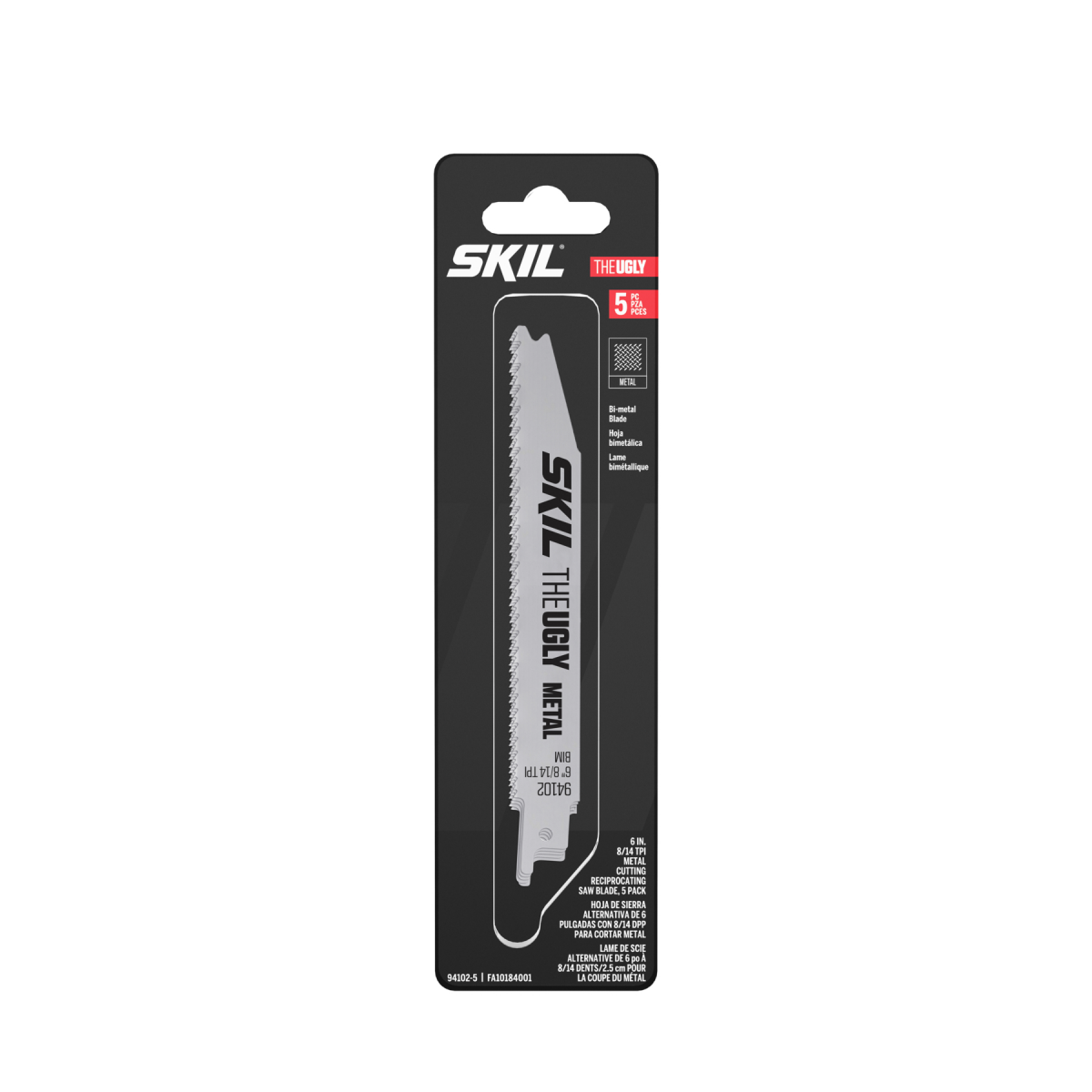 slide 1 of 2, SKIL The UGLY 6 in. 8/14 TPI Metal Cutting Reciprocating Saw Blade, 5-Pack, 1 ct