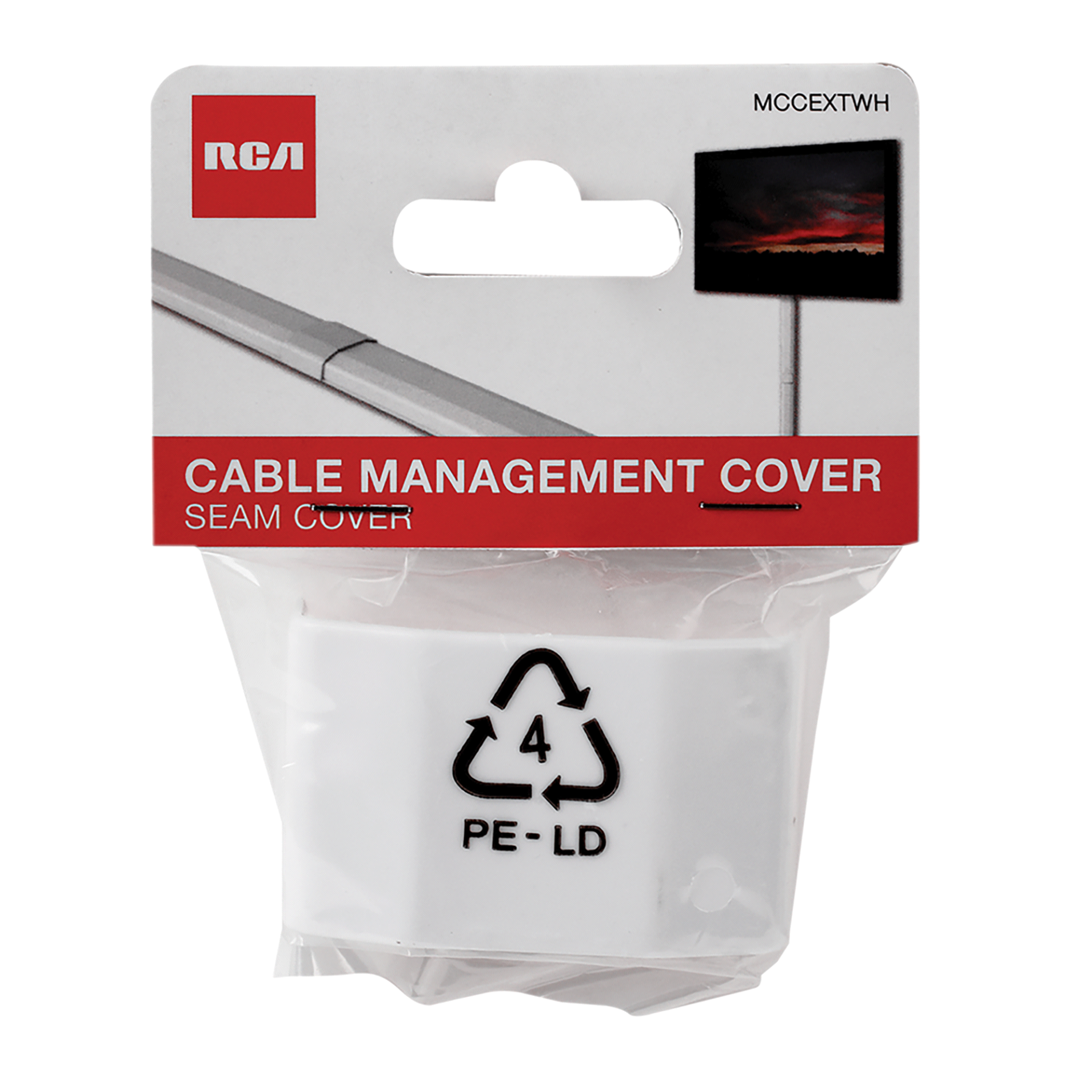 slide 1 of 1, RCA Cable Management Seam Cover, 1 ct