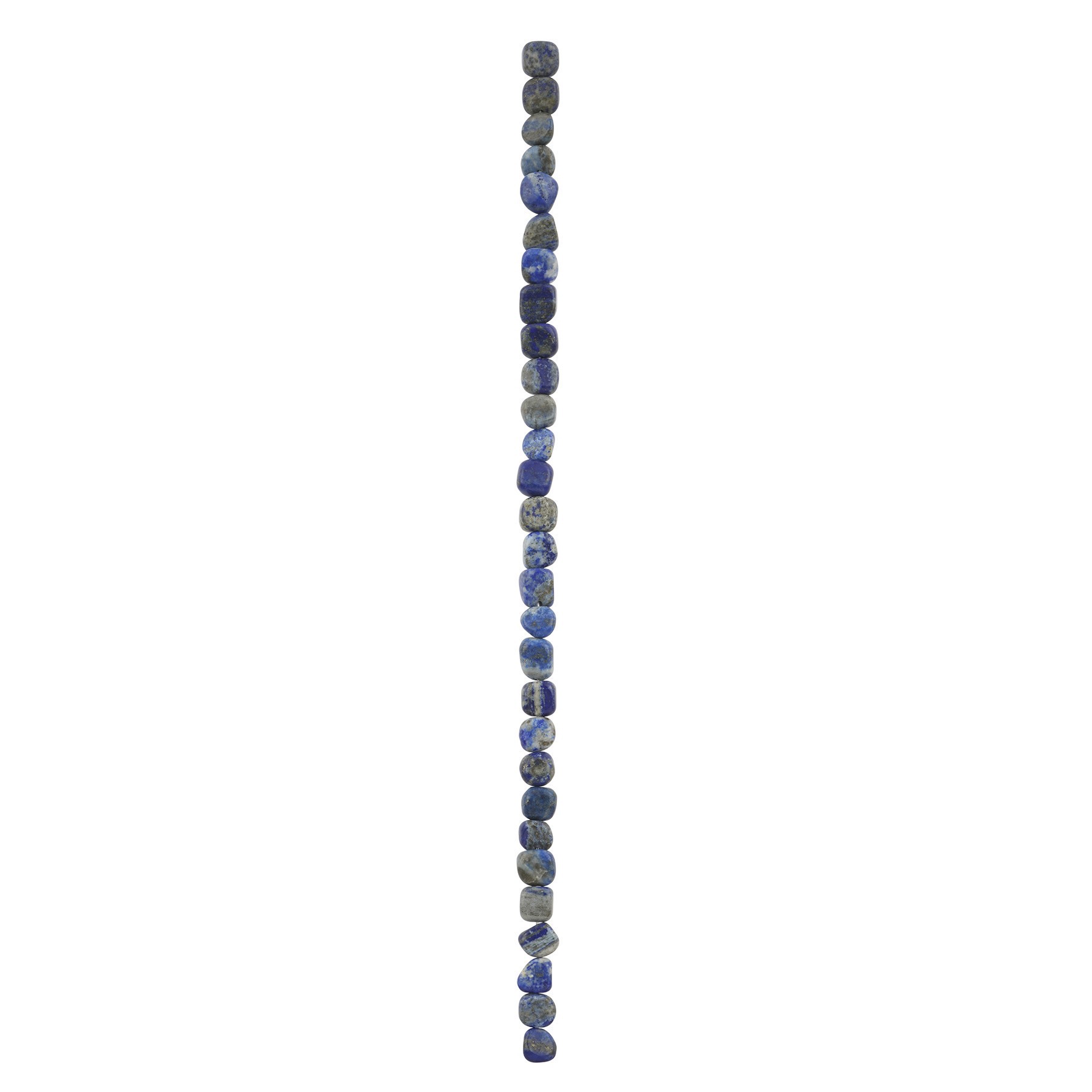 slide 3 of 3, Blue Dyed Lapis Potato Beads By Bead Landing, 8mm-12mm