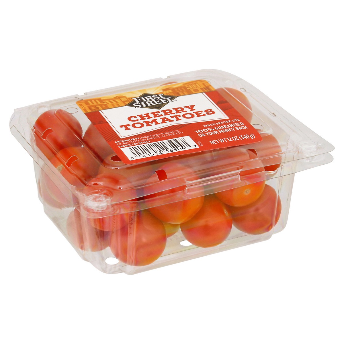 slide 9 of 12, First Street Cherry Tomatoes, 12 oz