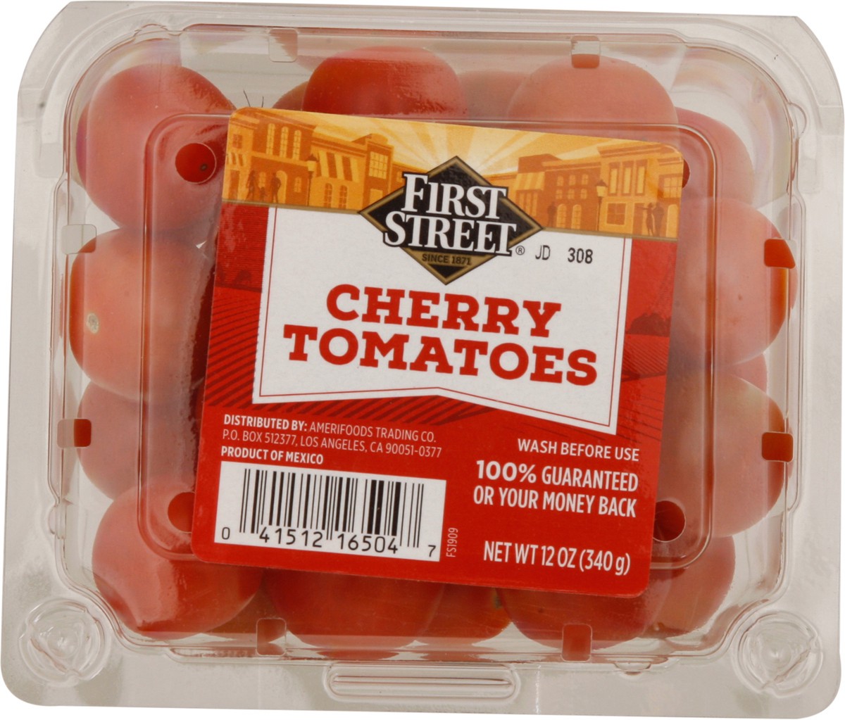 slide 1 of 12, First Street Cherry Tomatoes, 12 oz