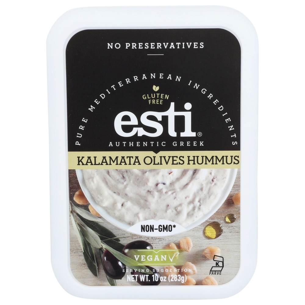 slide 1 of 1, Esti Foods Esti Kalmta Olvs Hummus, 10 oz