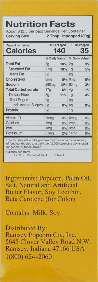 slide 3 of 14, Cousin Willie's 3 Pack Butter Microwave Popcorn 3 ea, 3 ct