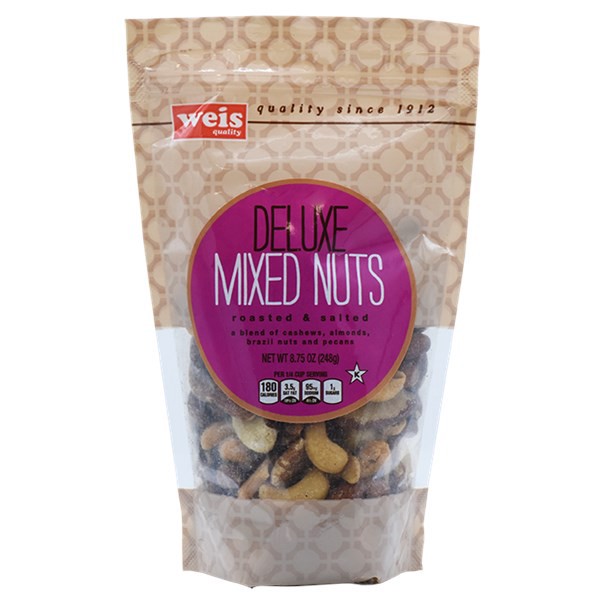 slide 1 of 1, Weis Quality Deluxe Mixed Nuts, 8.75 oz