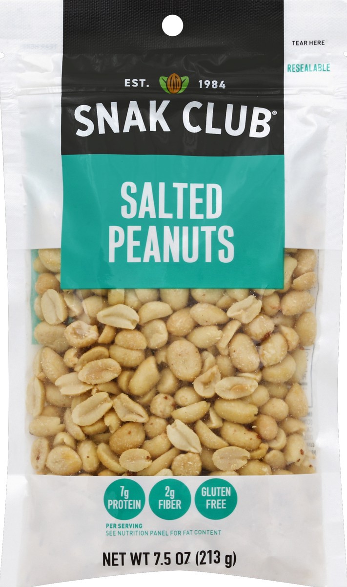 Snak Club Peanuts, Salted 7.5 oz | Shipt