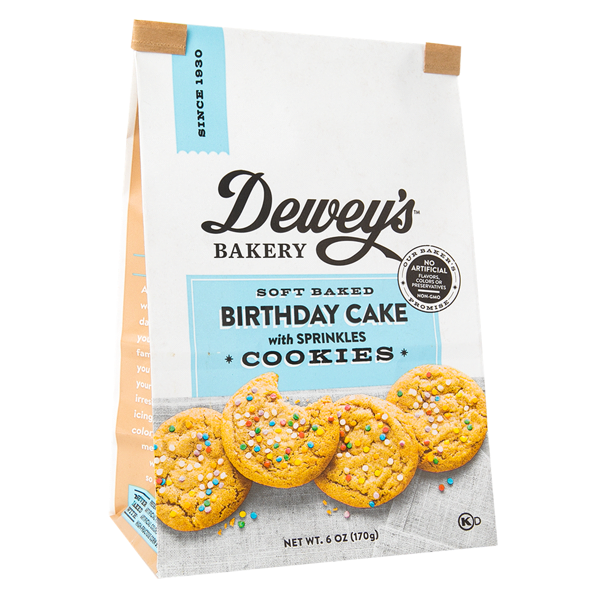 slide 1 of 1, Dewey's Bakery Soft Baked Cookie Birthday, 6 oz