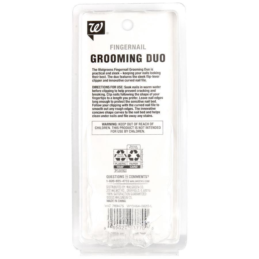 slide 3 of 3, Walgreens Fingernail Grooming Duo, 2 ct