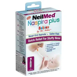 NeilMed Nasal-Oral Aspirator & Saline Vials - 8 ea