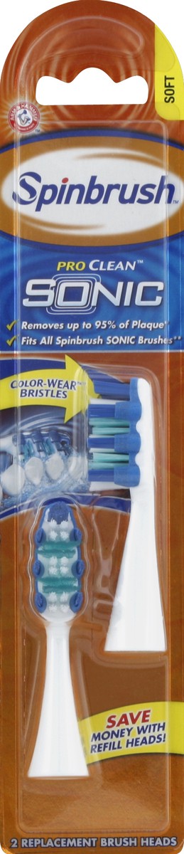 slide 2 of 3, ARM & HAMMER Spinbrush Truly Radiant Sonic Replacement Heads, 2 ct