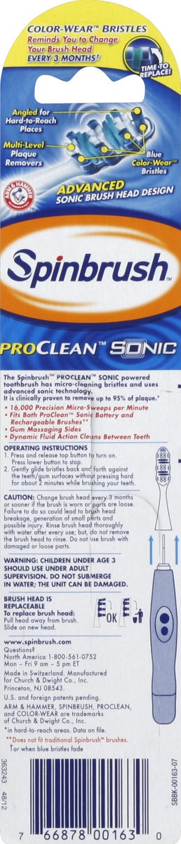 slide 3 of 3, ARM & HAMMER Spinbrush Truly Radiant Sonic Replacement Heads, 2 ct