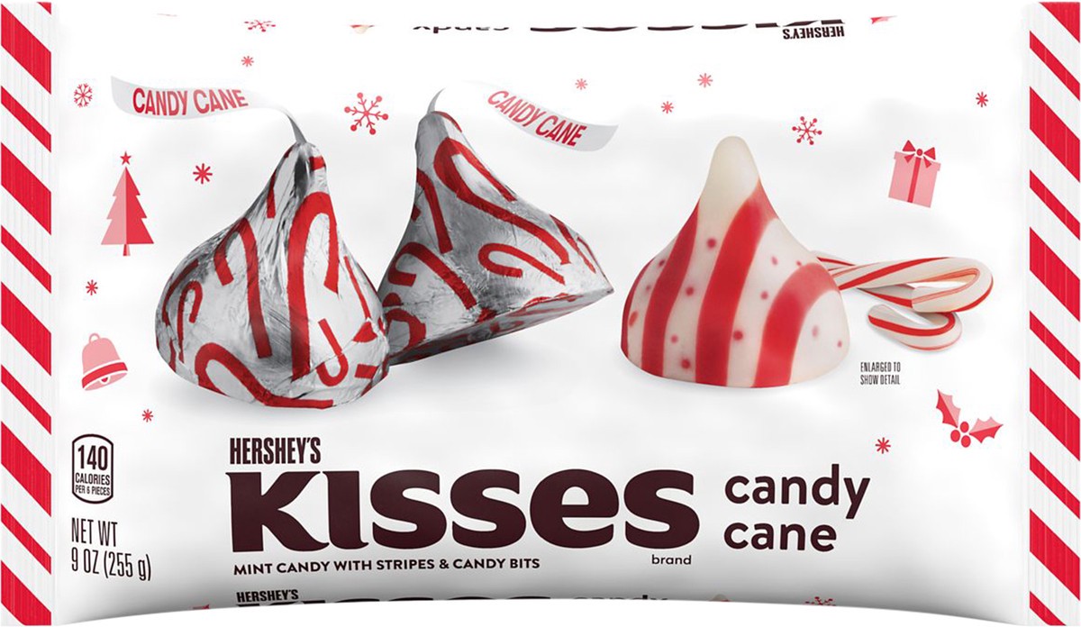 slide 1 of 4, Kisses Candy Cane, 9 oz