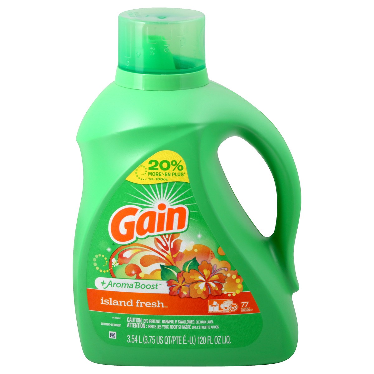 slide 1 of 1, Gain + Aroma Boost Island Fresh Detergent 3.54 lt, 3.54 l