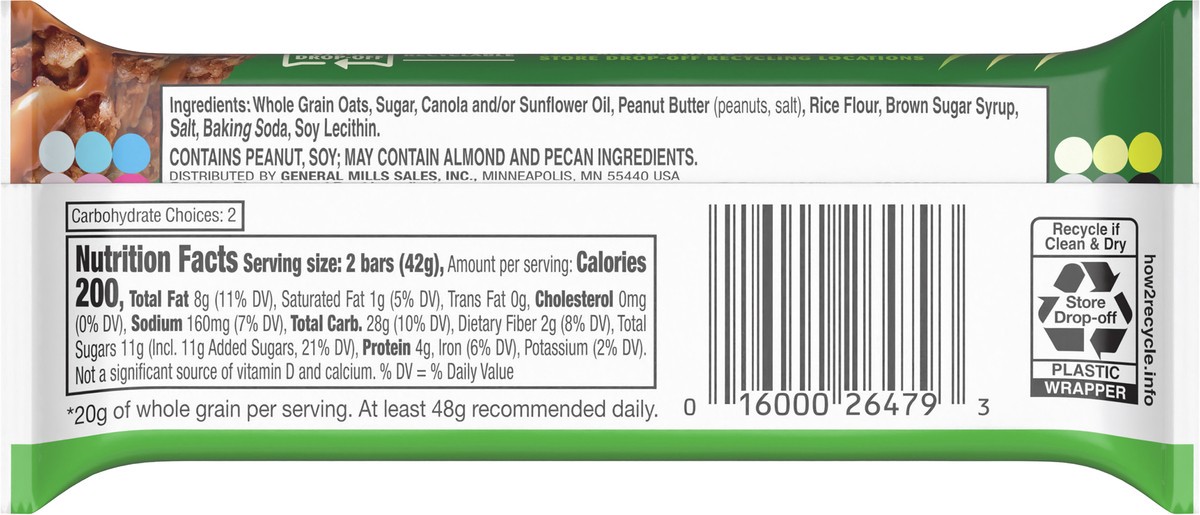 slide 7 of 8, Nature Valley Granola Bars, Crunchy Peanut Butter, 1.49 oz