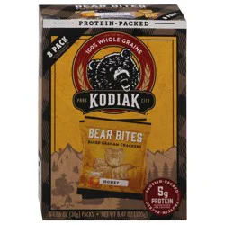 Kodiak Cakes Bear Bites Honey Graham Crackers 8 - 1.06 oz Packs