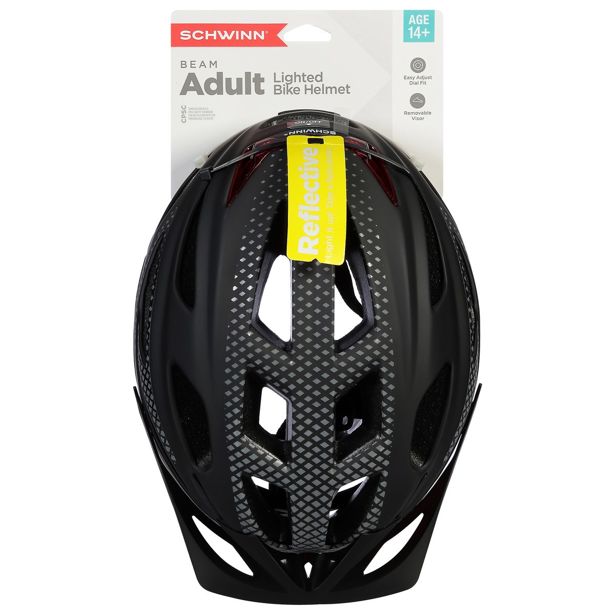 slide 1 of 5, Schwinn Beam Adult Lighted Bike Helmet 1 ea, 1 ct