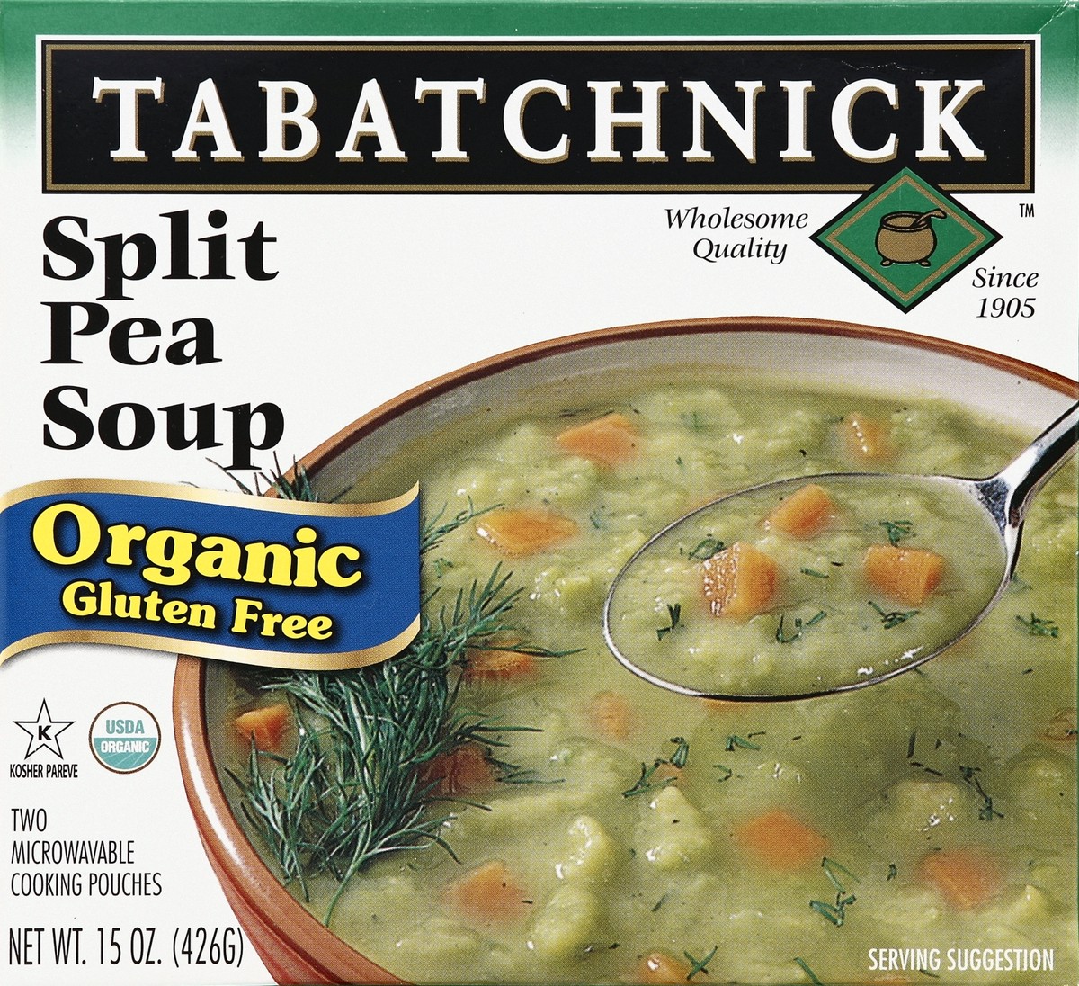 slide 4 of 4, Tabatchnick Organic Split Pea Soup, 15 oz