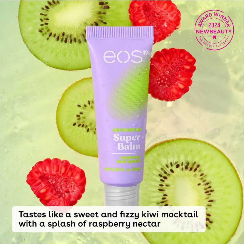 slide 2 of 7, eos 24H Moisture Super Balm - Raspberry Kiwi Splash - 0.35 fl oz, 0.35 fl oz
