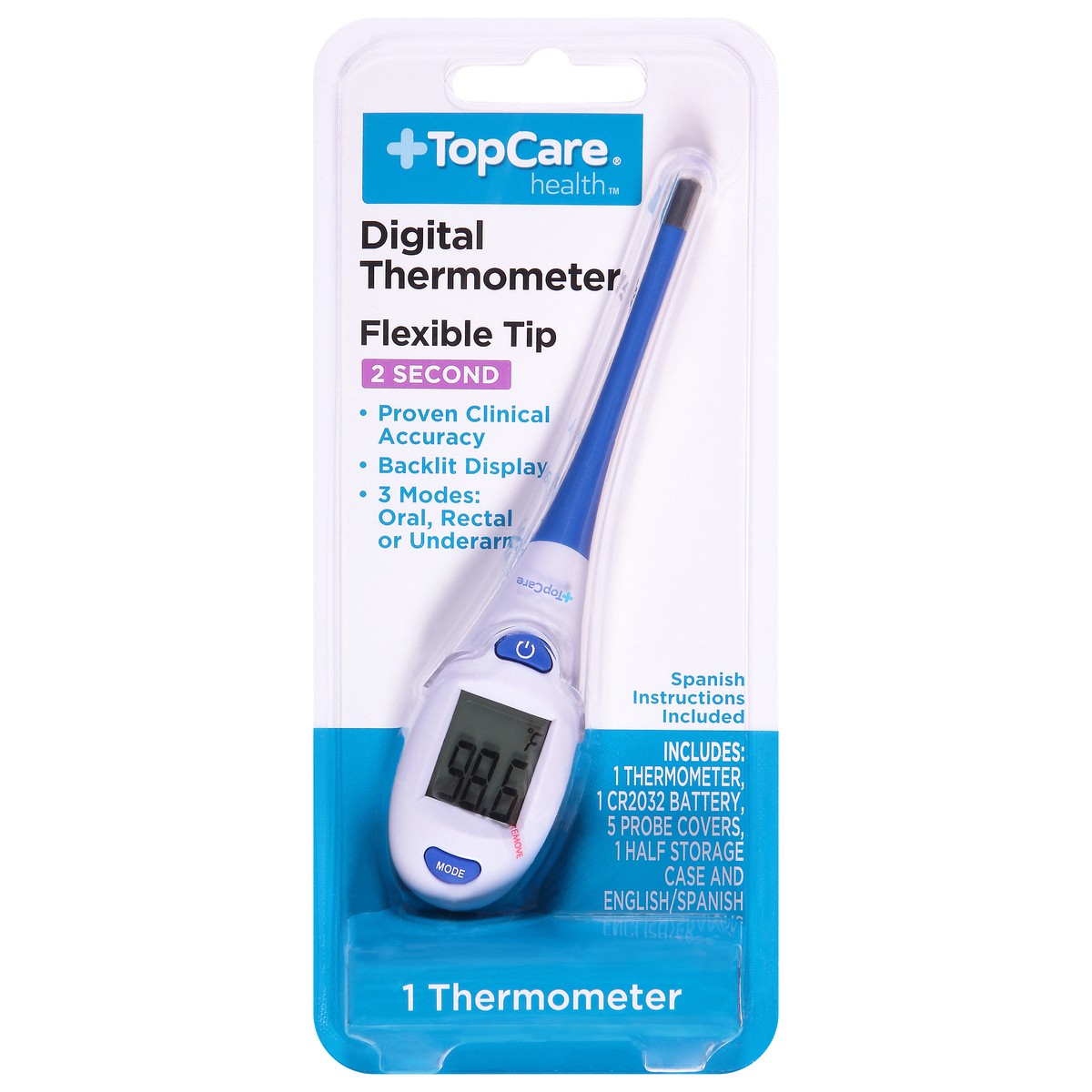slide 1 of 9, TopCare Meijer 2-Second Thermometer, 1 ct