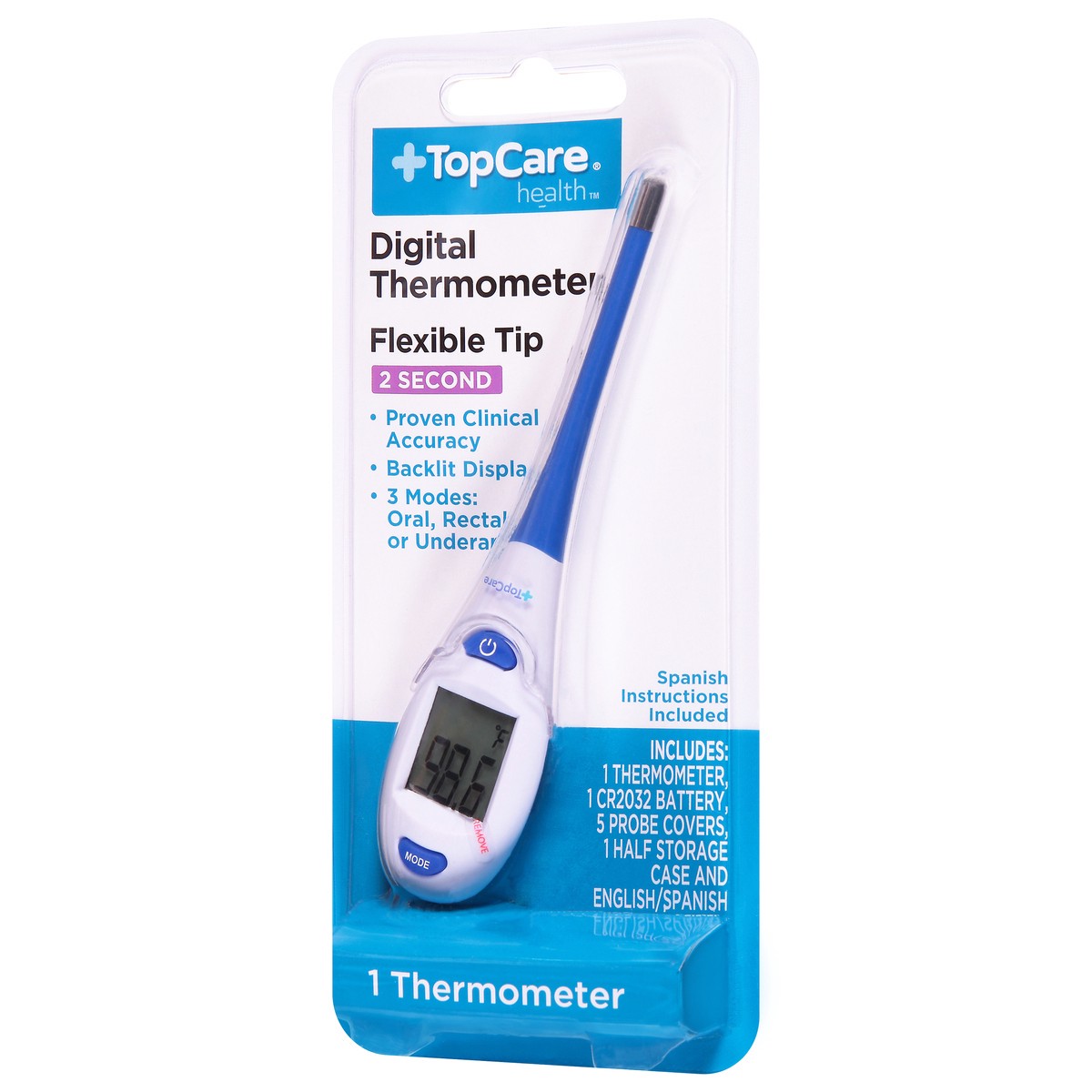 slide 3 of 9, TopCare Meijer 2-Second Thermometer, 1 ct