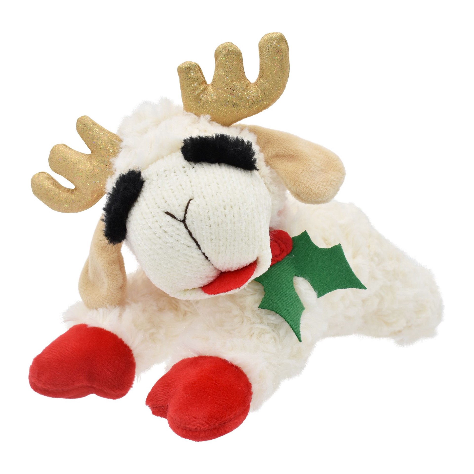 slide 1 of 1, Multipet Holiday Lamb Chop 10 in Dog Toy, 1 ct