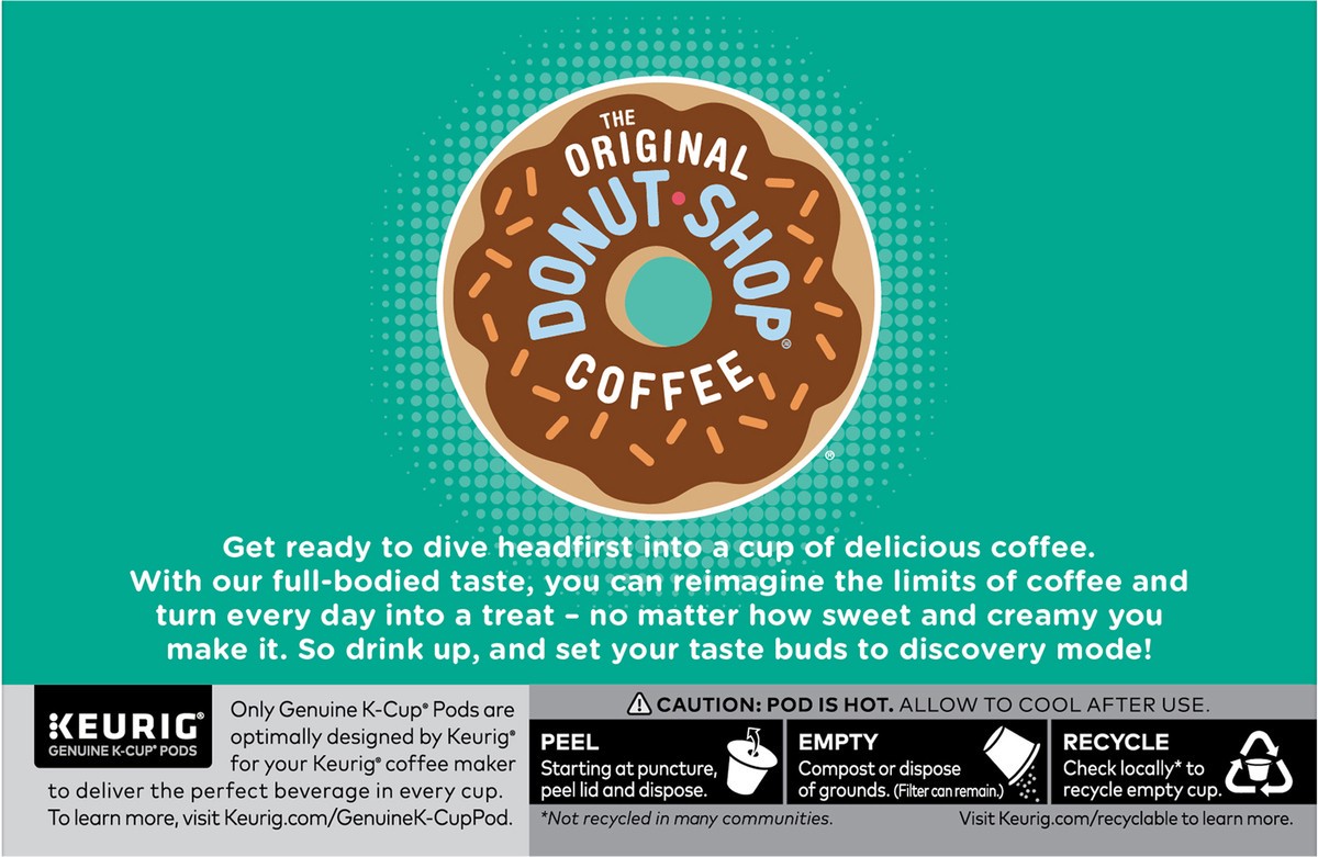 slide 8 of 11, The Original Donut Shop Regular Keurig Single-Serve K-Cup Pods, Medium Roast Coffee- 10 ct, 10 ct