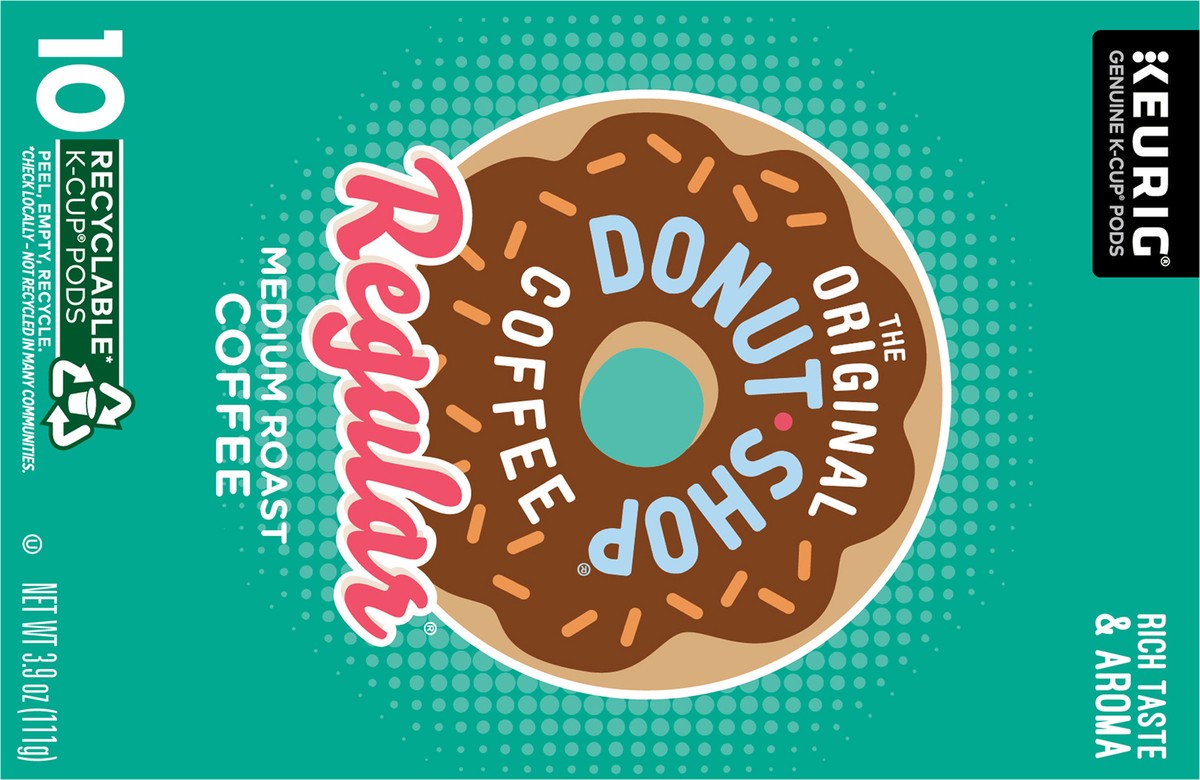 slide 4 of 11, The Original Donut Shop Regular Keurig Single-Serve K-Cup Pods, Medium Roast Coffee- 10 ct, 10 ct