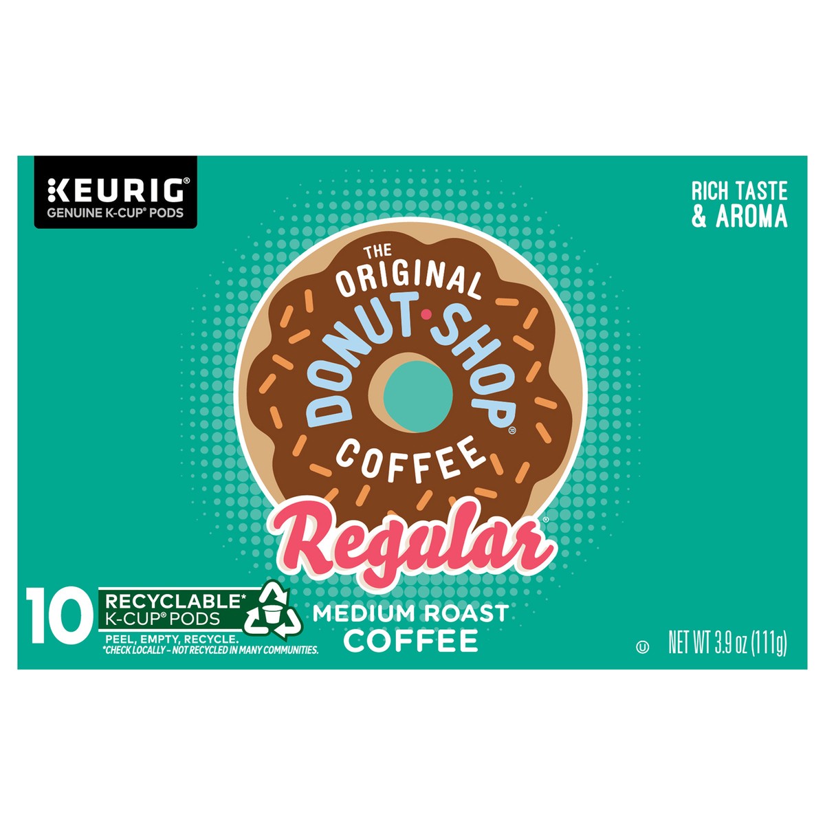 slide 10 of 11, The Original Donut Shop Regular Keurig Single-Serve K-Cup Pods, Medium Roast Coffee- 10 ct, 10 ct