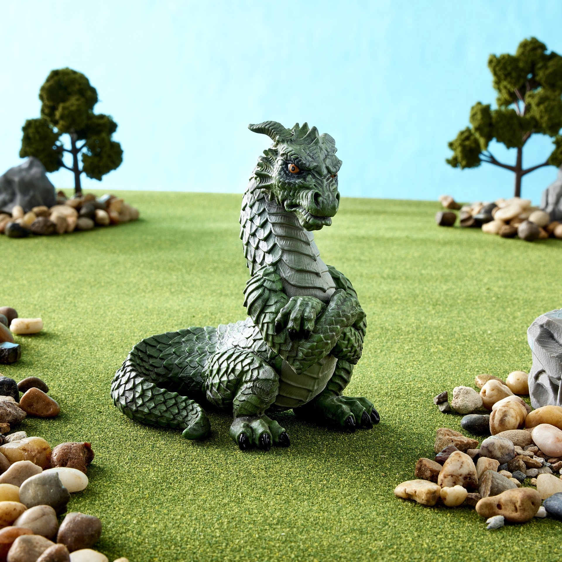 slide 3 of 4, Safari Ltd. Safari Ltd Grumpy Dragon, 3.74 in x 2.76 in x 4.23 in