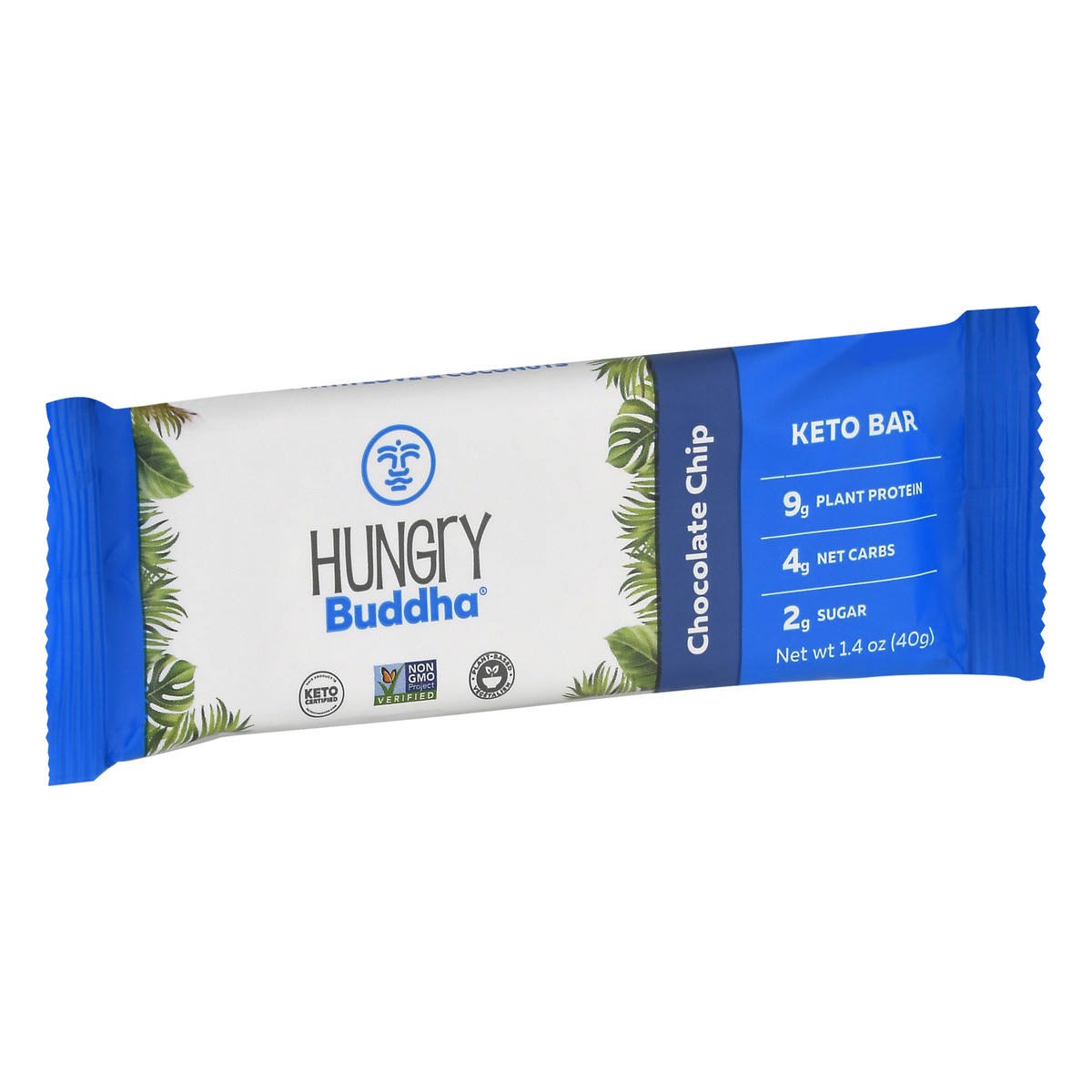 slide 2 of 9, Hungry Buddha Chocolate Chip Keto Bar, 1.4 oz