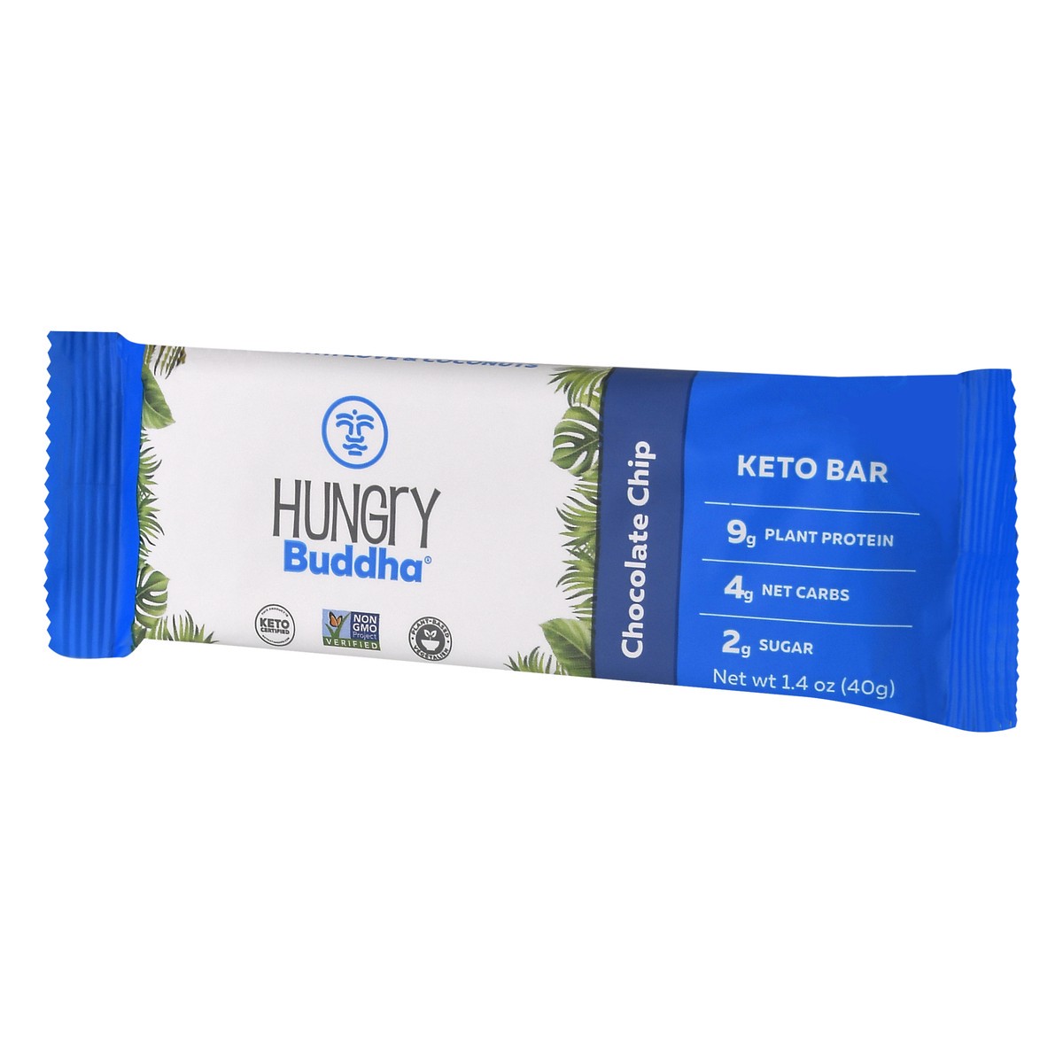 slide 9 of 9, Hungry Buddha Chocolate Chip Keto Bar, 1.4 oz