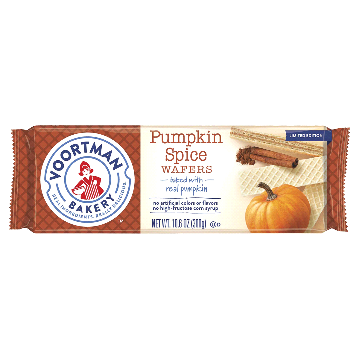 slide 1 of 5, Voortman Bakery Voortman Pumpkin Spice Wafers, 10.6 oz