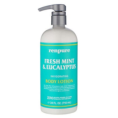 slide 1 of 1, Renpure Fresh Mint & Eucalyptus Invigorating Body Lotion, 24 oz