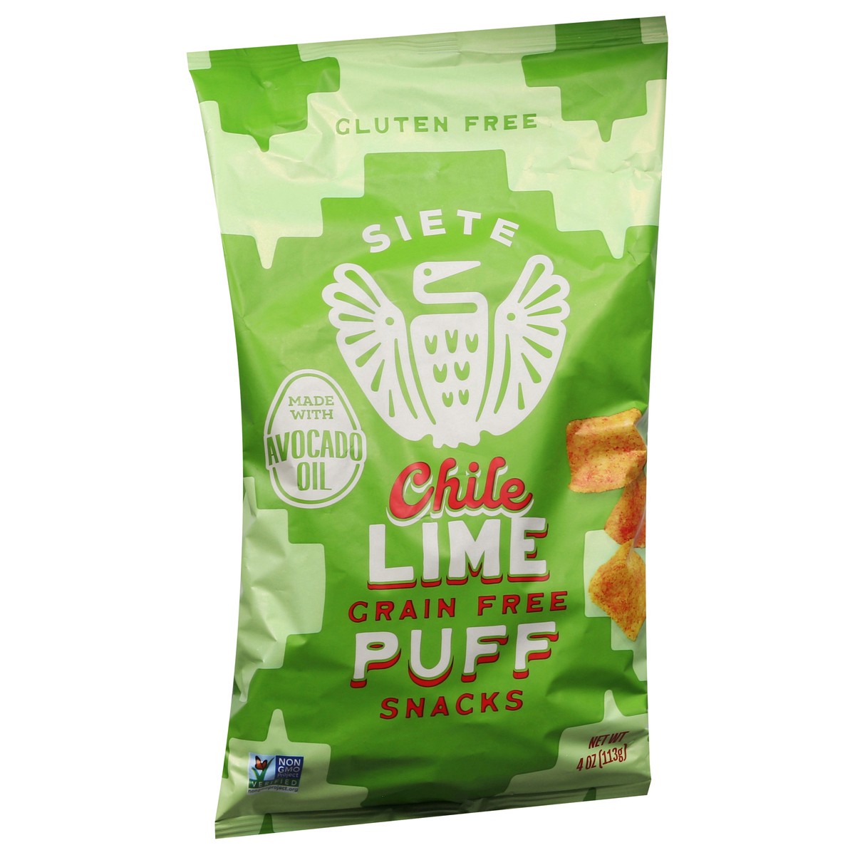 slide 11 of 13, Siete Grain Free Chile Lime Puff Snacks 4 oz, 4 oz