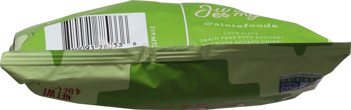 slide 7 of 13, Siete Grain Free Chile Lime Puff Snacks 4 oz, 4 oz