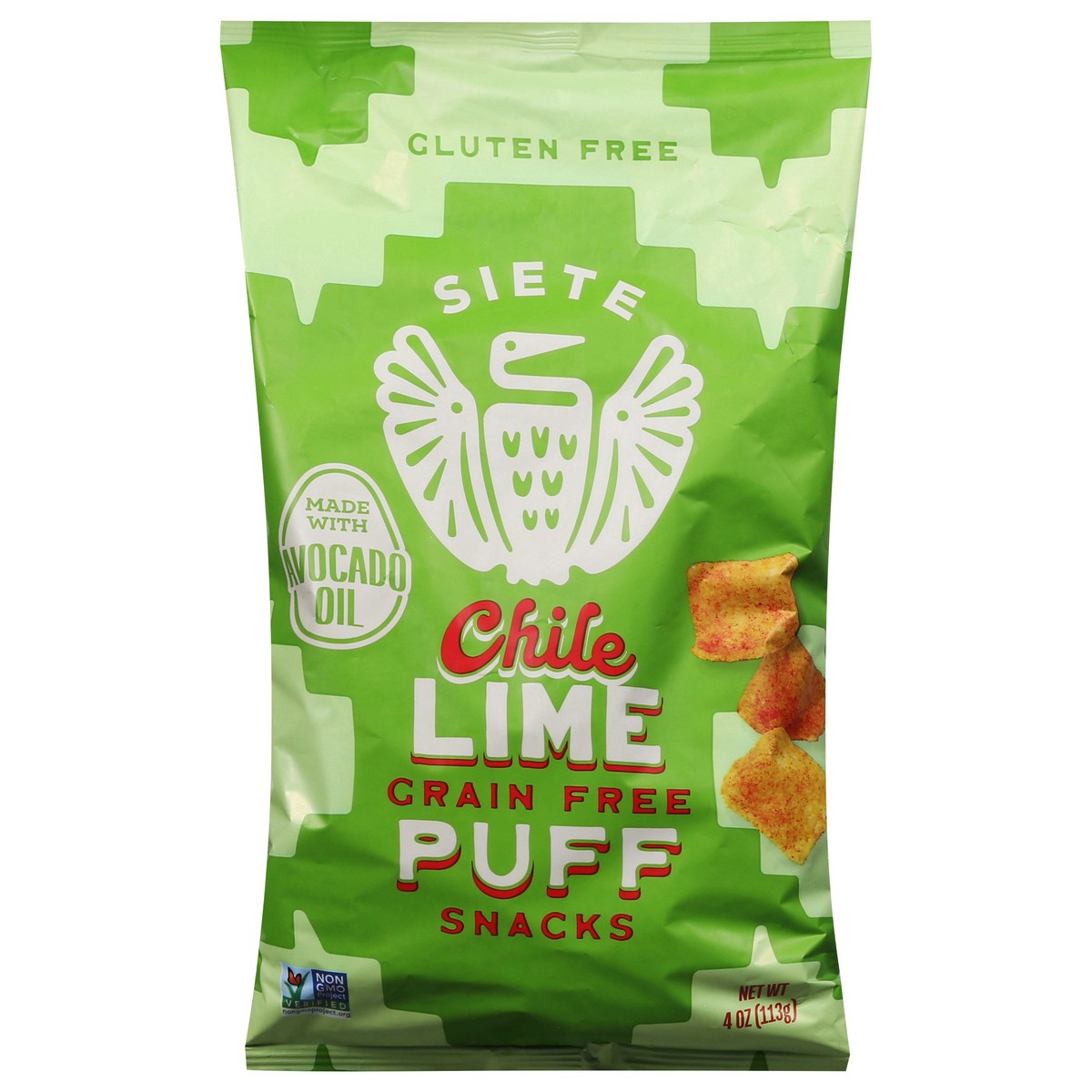 slide 13 of 13, Siete Grain Free Chile Lime Puff Snacks 4 oz, 4 oz