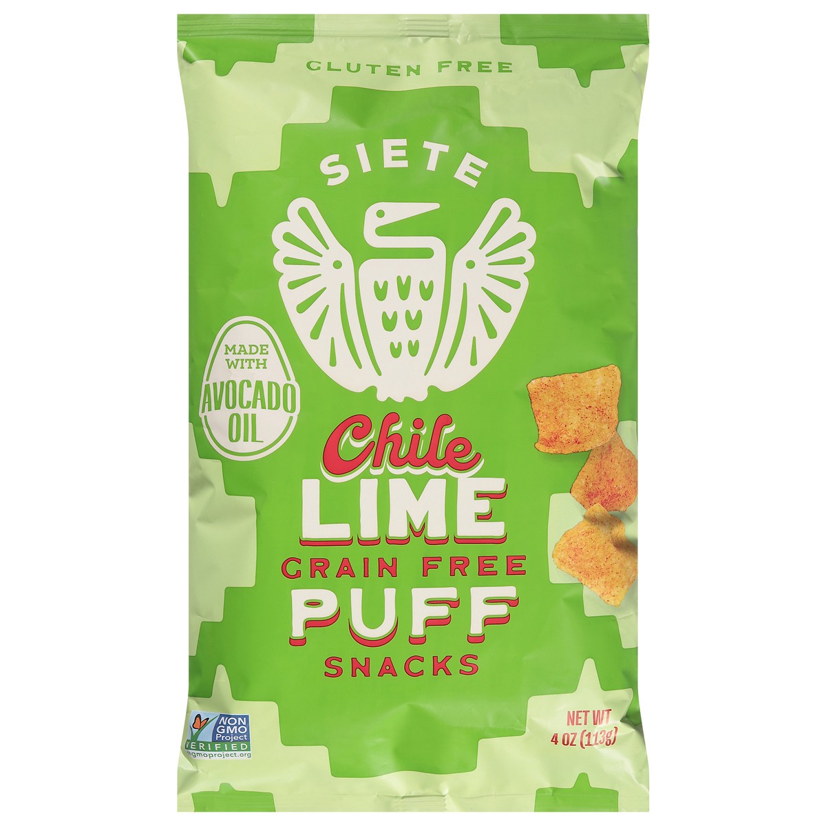 slide 1 of 13, Siete Grain Free Chile Lime Puff Snacks 4 oz, 4 oz