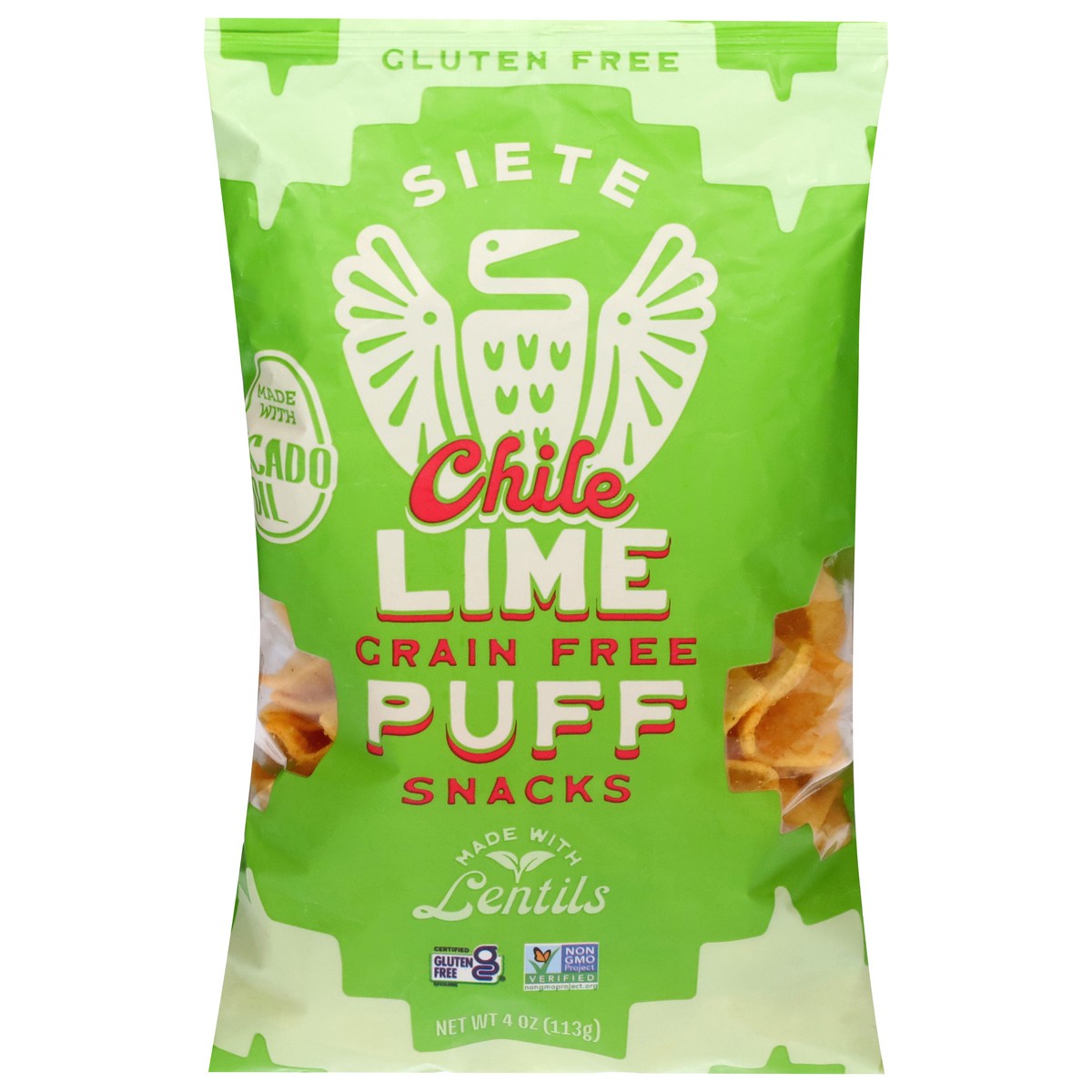 slide 1 of 13, Siete Gluten Free Grain Free Chile Lime Puff Snacks 4 oz, 4 oz