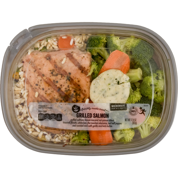slide 1 of 1, Giant Freshly Made Meal Grilled Salmon Microwavable, 12.8 oz