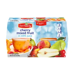 Our Family Cherry Mixed Fruit In 100% Juice Cups
