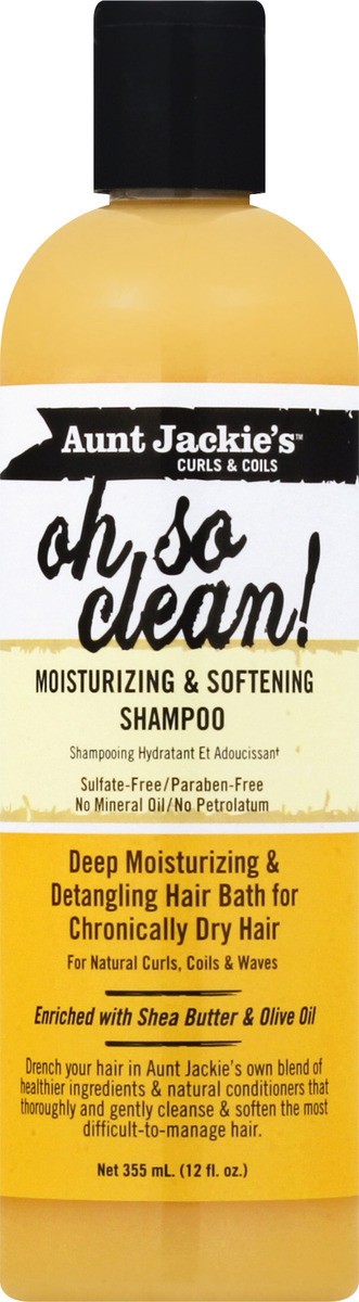 slide 1 of 9, Aunt Jackie's Oh So Clean! Moisturizing&Softening Shampoo, 12 fl oz