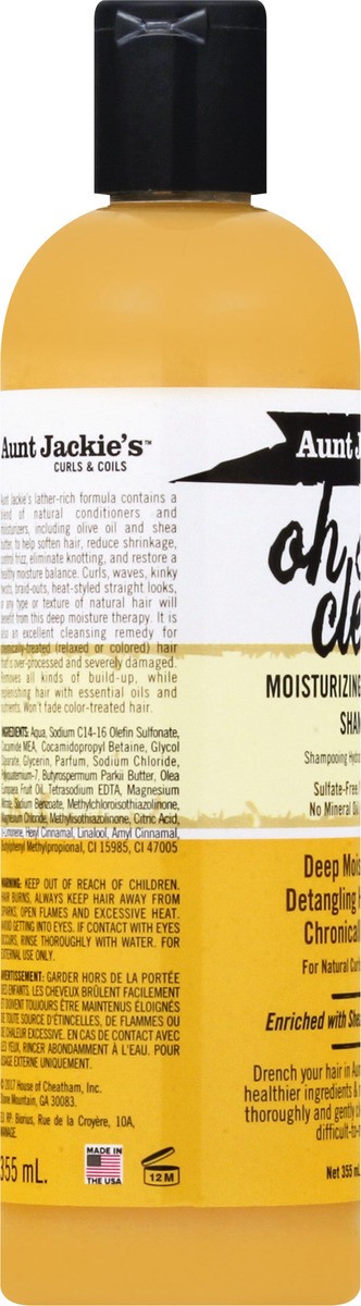 slide 5 of 9, Aunt Jackie's Oh So Clean! Moisturizing&Softening Shampoo, 12 fl oz