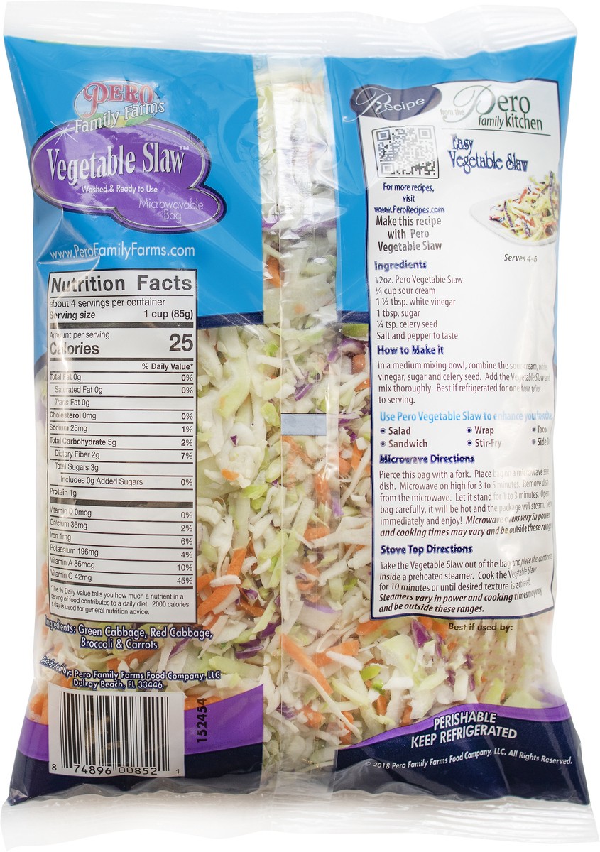 slide 9 of 11, Pero Family Farms Vegetable Slaw, 12 oz