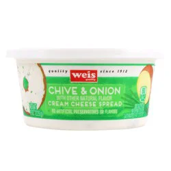Weis Quality Spread with Chives and Onions Cream Cheese - 8 oz