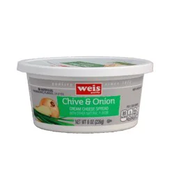 Weis Quality Spread with Chives and Onions Cream Cheese - 8 oz