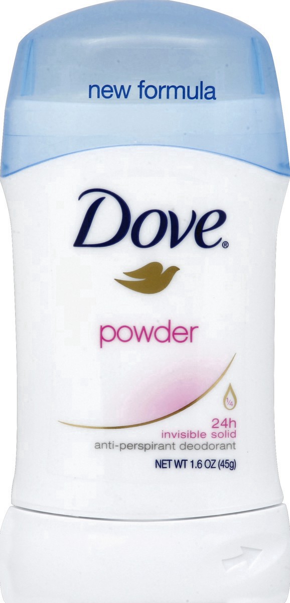 slide 11 of 21, Dove Invisible Solid Anti-Perspirant Powder Free, 1.6 oz