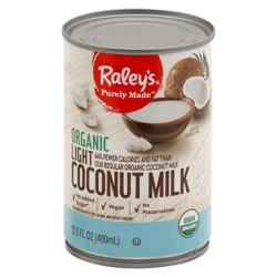 Raley's Purely Made Light Organic Coconut Milk - 13.5 oz